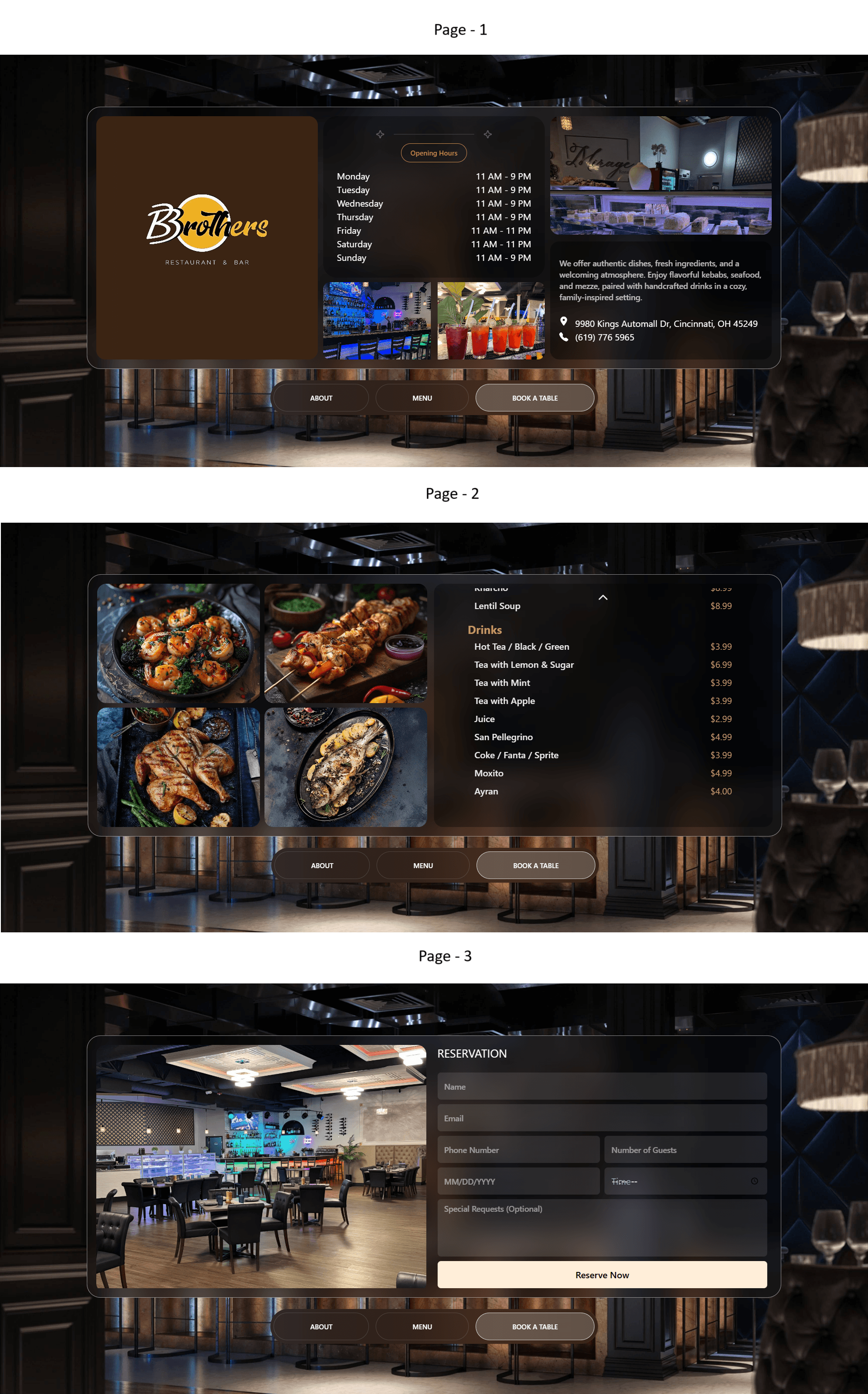 Three brothers restaurant